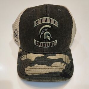 MICHIGAN STATE SPARTANS|Top Of The World|One Hat Trick|Adjustable Snap Back